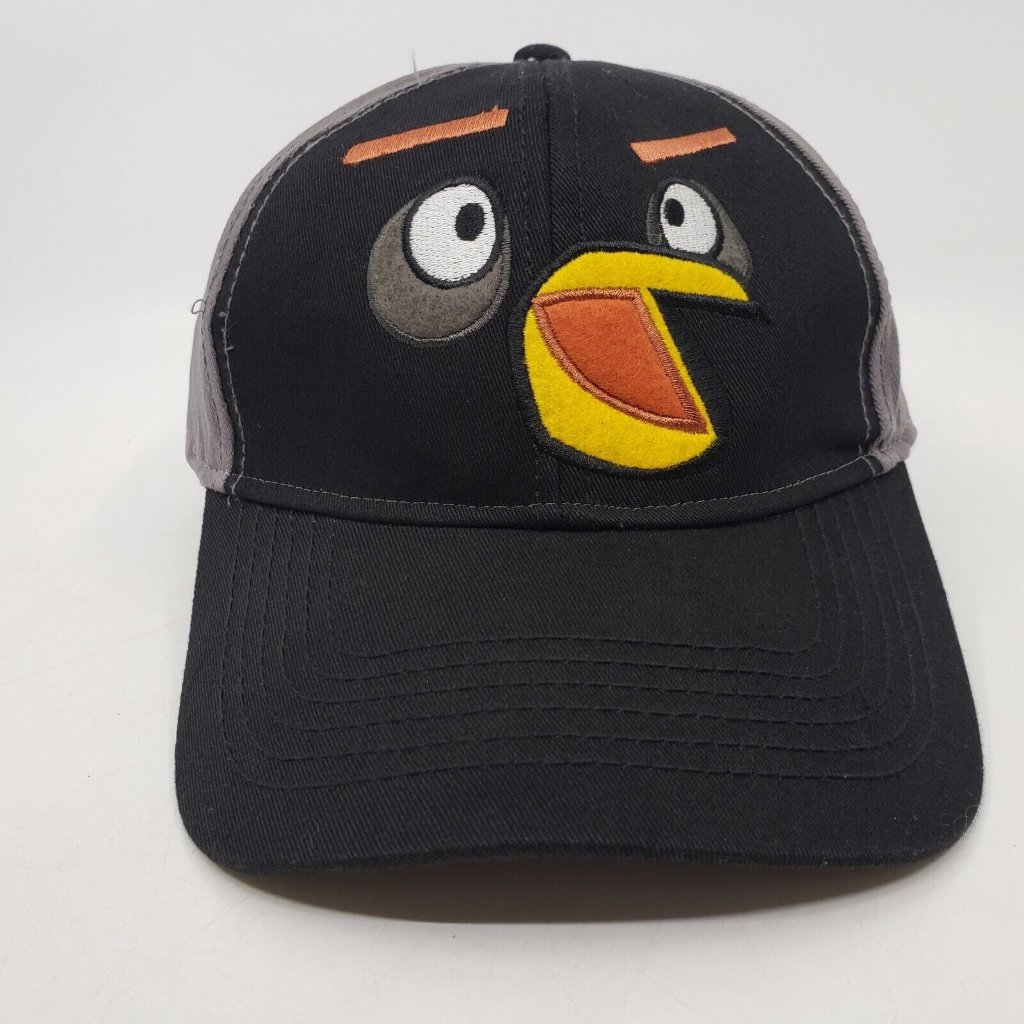 Angry Birds Snapback Baseball Hat Cap Adjustable Black Kids Youth